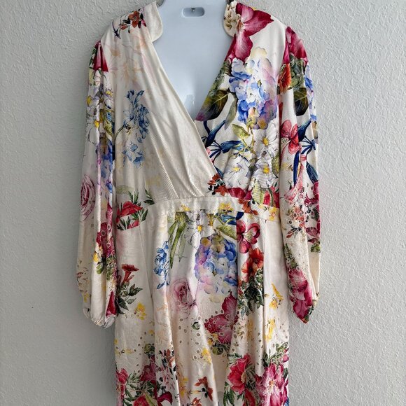 MARCIANO Linen blend flordal dress - Picture 1 of 3
